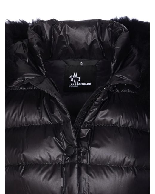 Doudoune Armoniques Bordée De Fourrure Moncler en coloris Black