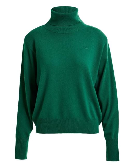 Jersey con logo bordado y cuello alto Essentiel Antwerp de color Green