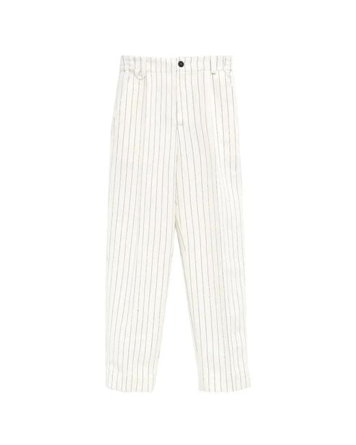 Jacquemus White "Le Pantalon Croisiere" Trousers for men