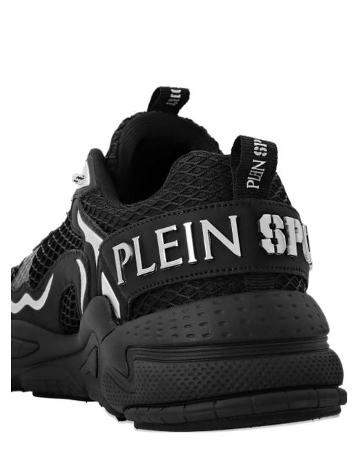 Philipp Plein Black Logo-Embellished Sneakers
