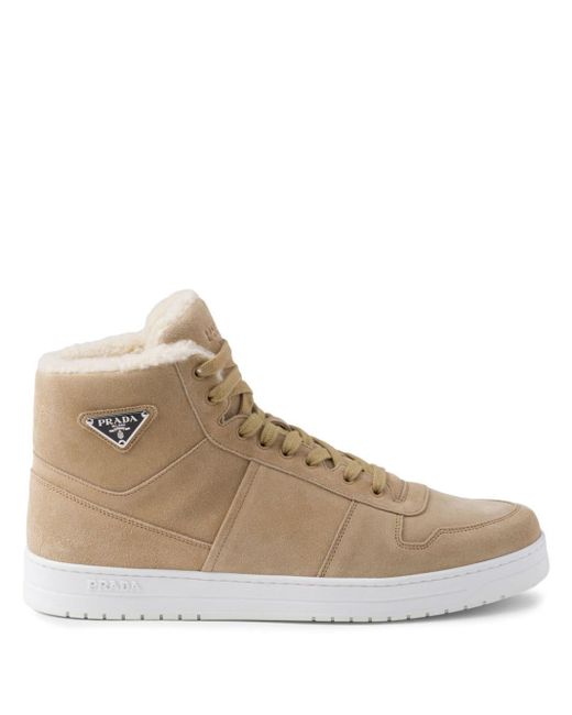 Prada High Top Sneakers in Braun fur Herren Lyst DE
