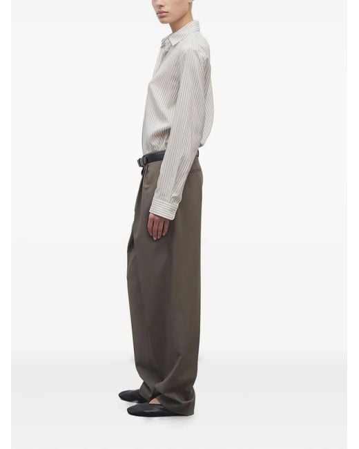 The Row Gray Bryce Trousers