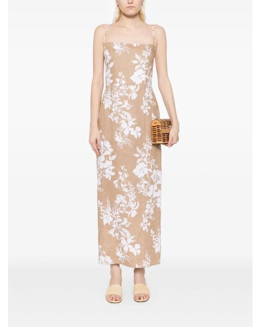 Reformation Natural Frankie Linen Dress