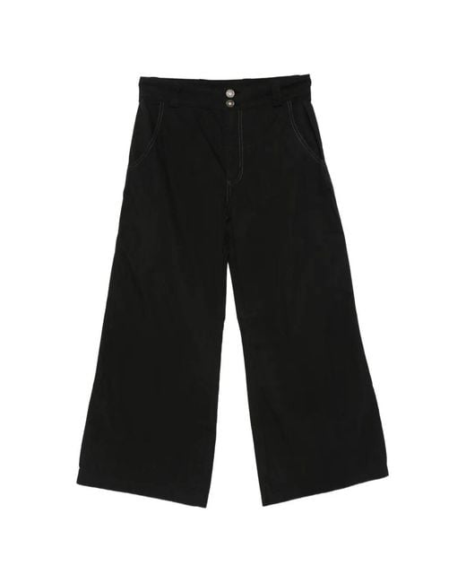 MADFRENZY Black Double-Button Trousers for men
