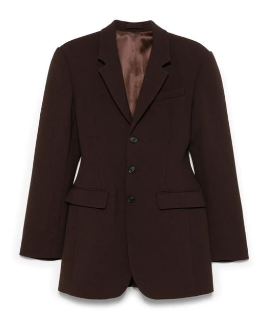 Wardrobe NYC Brown Longline Blazer