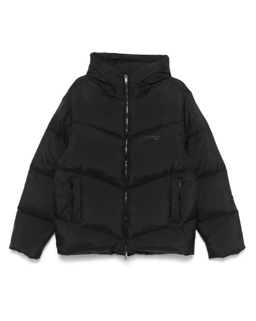 Axel Arigato Black Textured Duck Down Puffer Jacket for men