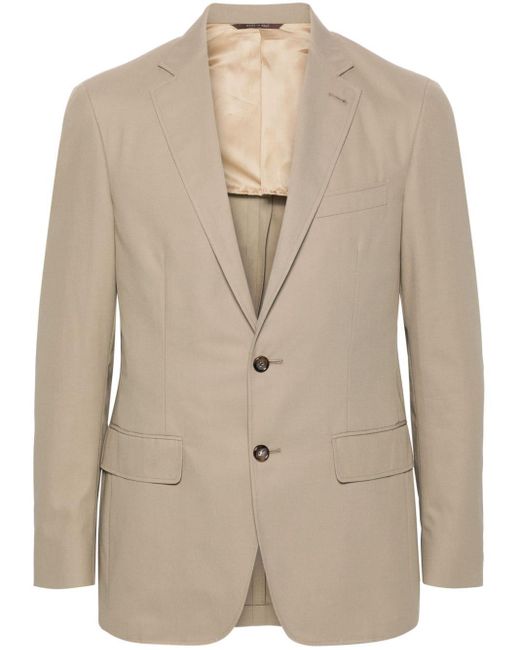 Canali Natural Single-breasted Cotton Blazer for men