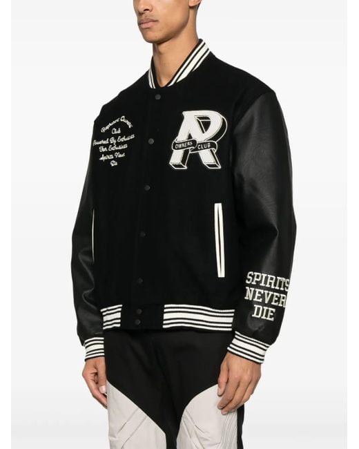 Represent Black Wool Jacket Owners Club for men
