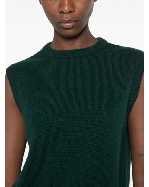 Be You Green Sleeveless Knitted Top
