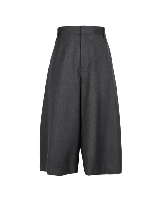 CROQUIS Gray Relaxed-Fit Curved-Leg Trousers for men