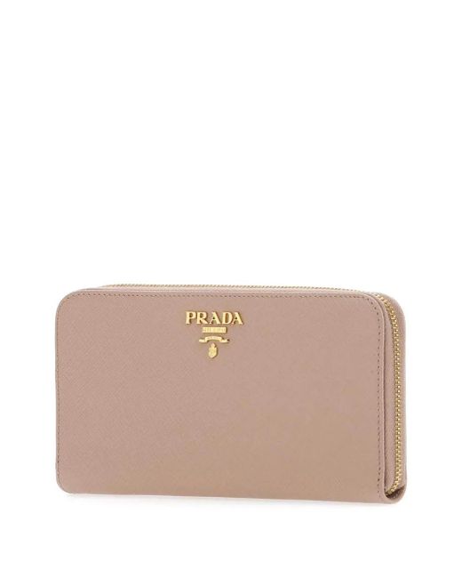 Prada Pink Large Saffiano Leather Wallet