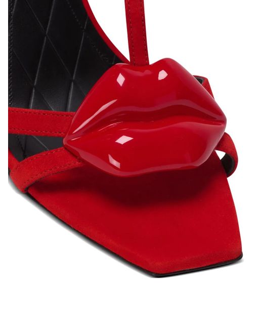 Sandali Lips di Balmain in Red