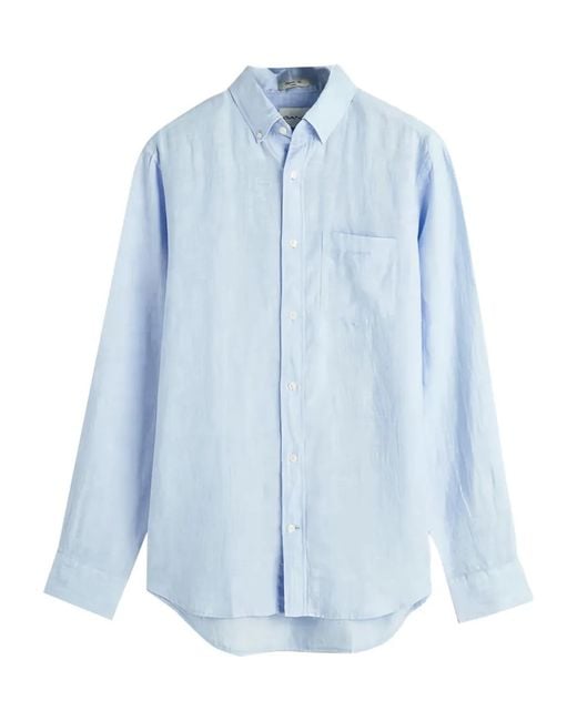 Gant Blue Chest-Pocket Shirt for men
