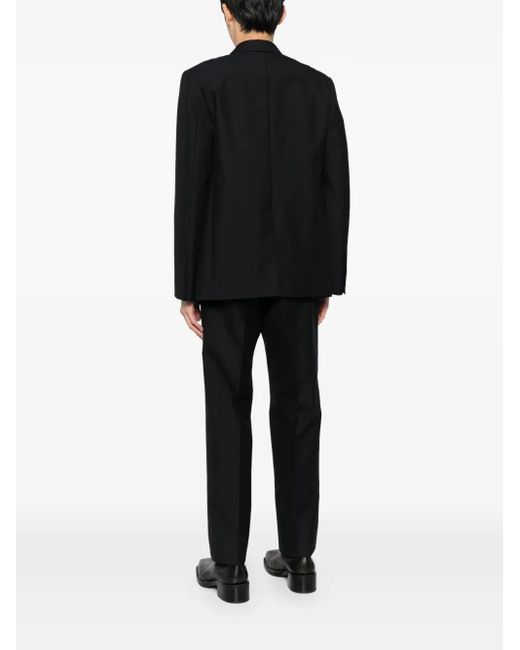Jil Sander Black Single-Breasted Relaxed Fit Tailored Suit for men