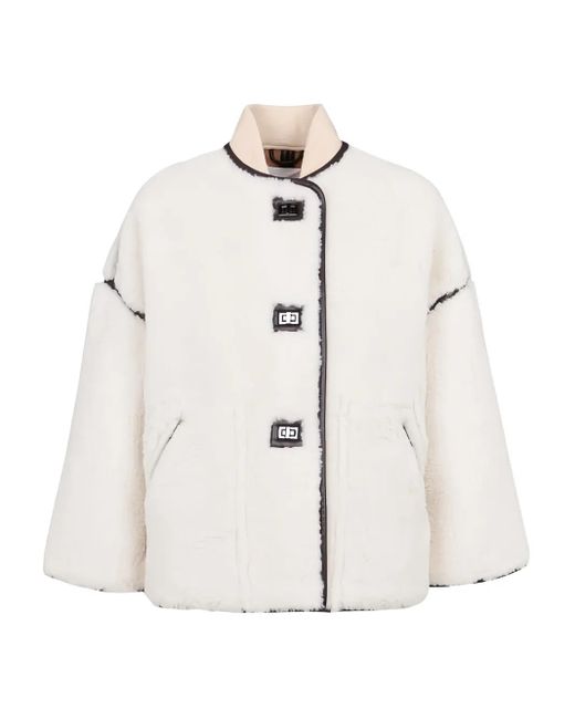 Chaqueta Maury con ribete de botones Ba&sh de color White