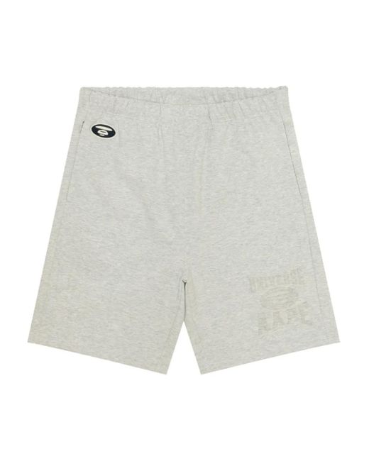 メンズ Aape By A Bathing Ape ロゴパッチ ショートパンツ White