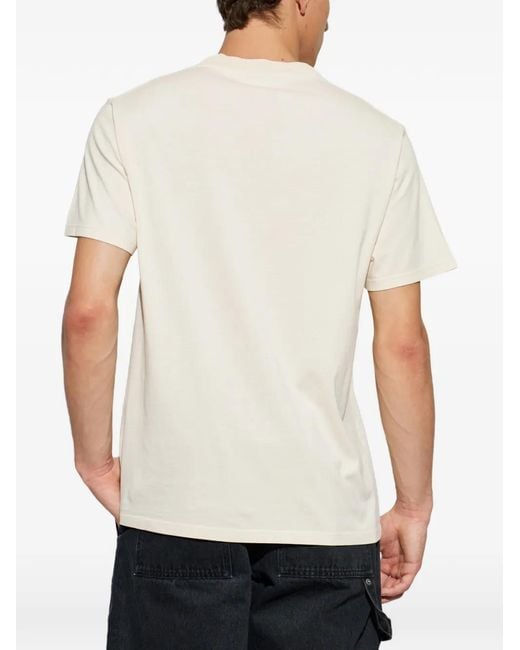 Loewe White Logo-Embroidered Cotton T-Shirt for men