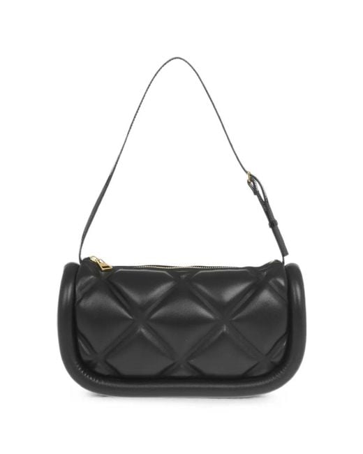 J.W. Anderson Black The Bumper Quilted Leather Shoulder Bag