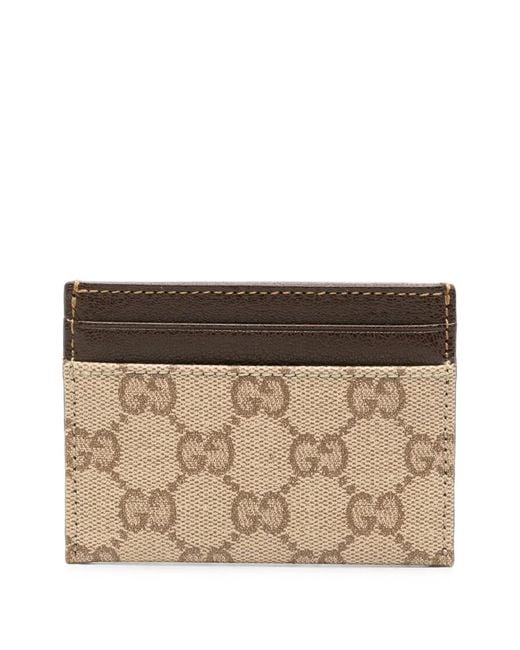 Gucci Natural Gg Canvas Card Holder for men