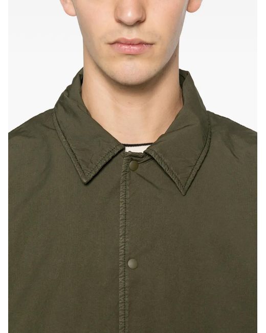 Aspesi Green Pollard Buttoned Overshirt for men