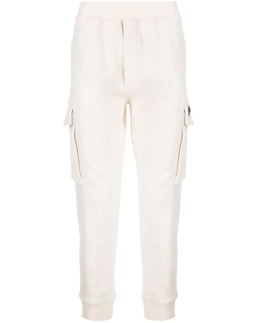 DSquared² White D2 Cipro Cargo Trousers for men