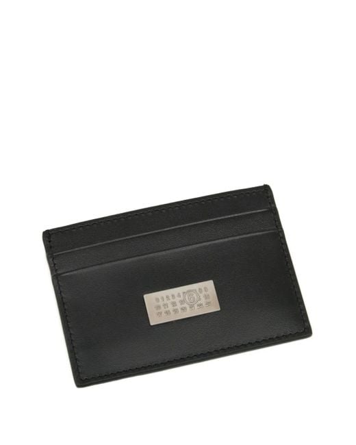 MM6 by Maison Margiela Black Logo Plaque Cardholder