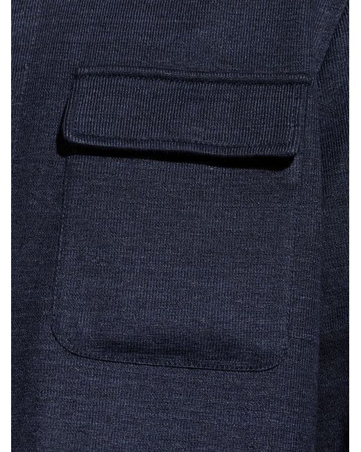 Chaqueta Con Bolsillo Eleventy de hombre de color Blue