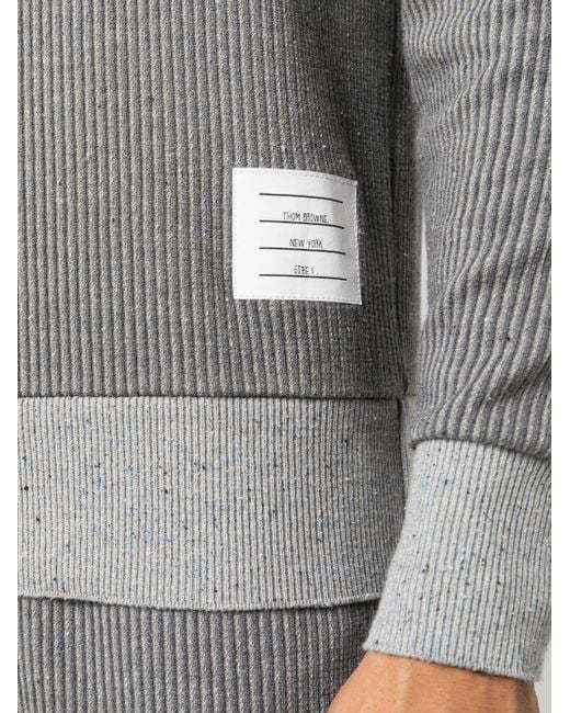 Thom Browne Sweatshirt mit Streifen in Gray für Herren