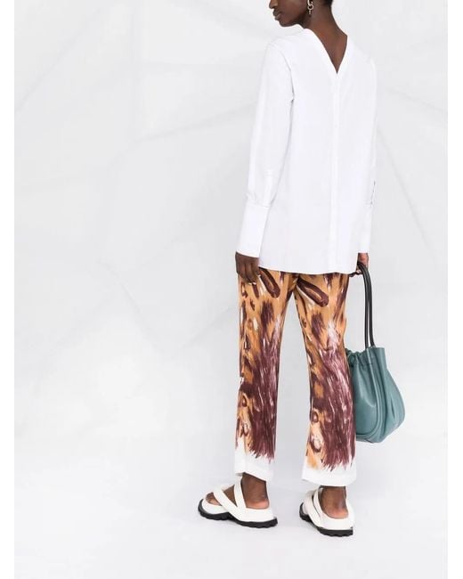 Marni Multicolor Wild Bunch Print Sablé Pants