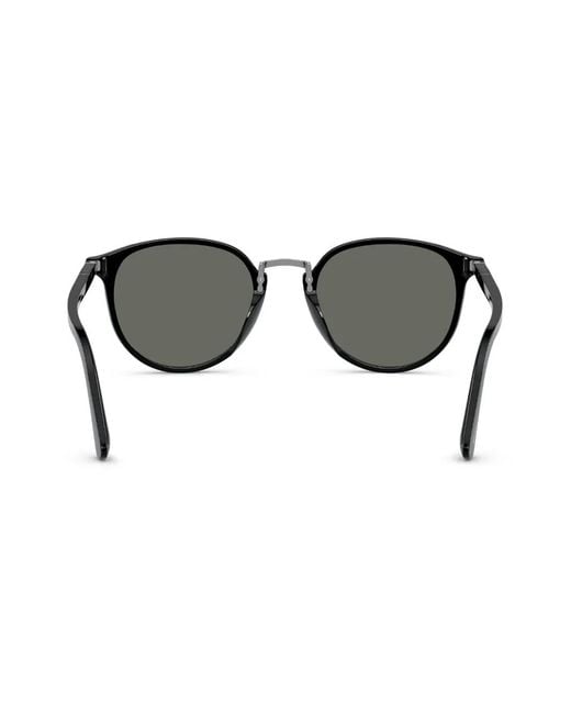 Persol Black 0po3184s Round Sunglasses for men