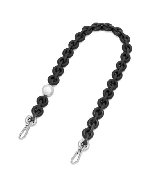 Loewe Black Ring-Kette aus Leder