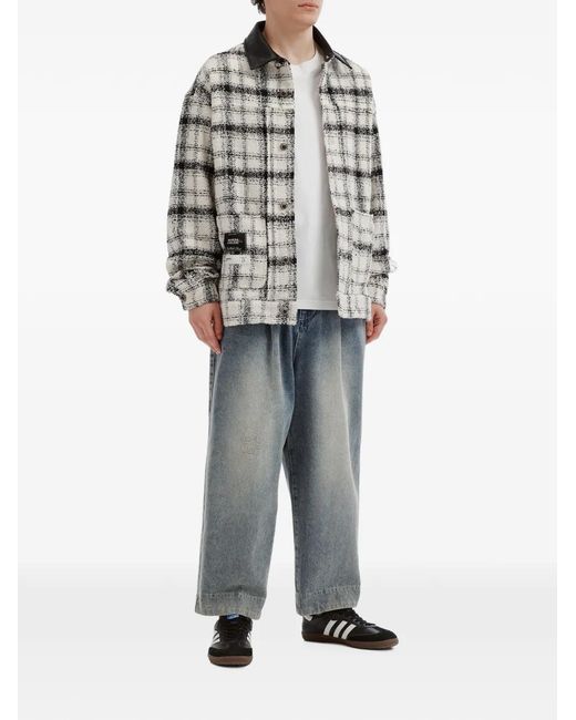 Musium Div. Gray Check-Pattern Jacket for men