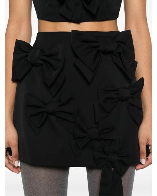 Viktor & Rolf Black Bow Bouquet Mini Skirt