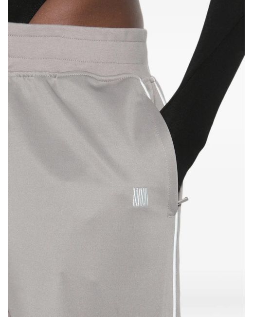 WRSTBHVR Gray Winto Side-Stripe Track Pants for men