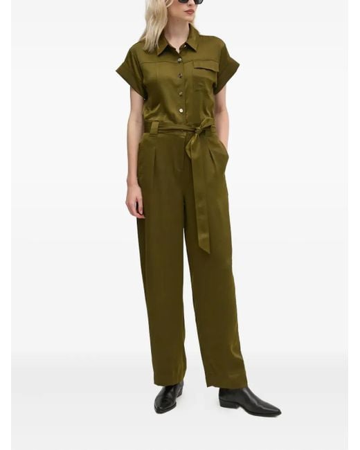 DKNY Green Jumpsuit mit Gürtel