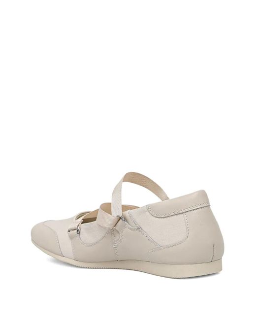 Vagabond White Hillary Cross-Strap Ballet Flats