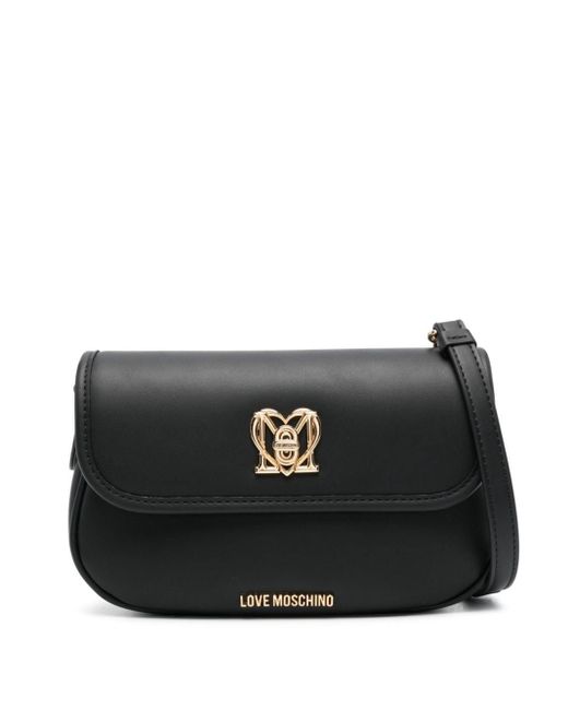 Love Moschino Black Logo-lettering Shoulder Bag