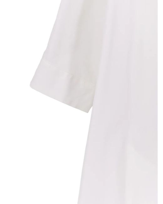 Aspesi White Dresses Cotone