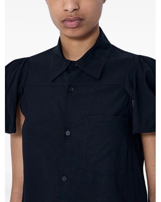 Limi Feu Blue Puff-Sleeve Shirt