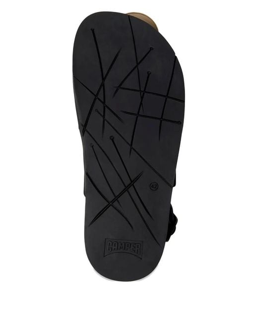 Camper Black Lluc Buckled Sandals for men