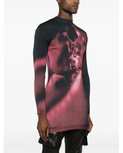 Eytys Red Rhye Ruby Smoke Mock-Neck Dress