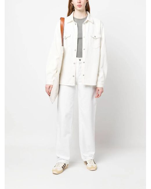 FRAME Natural Button-Up Shirt