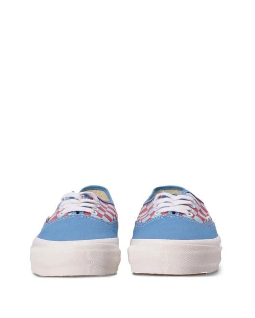 Vans White Checkerboard Canvas Sneakers for men