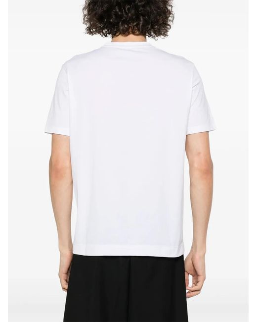 Cruciani White Cotton-Blend T-Shirt for men