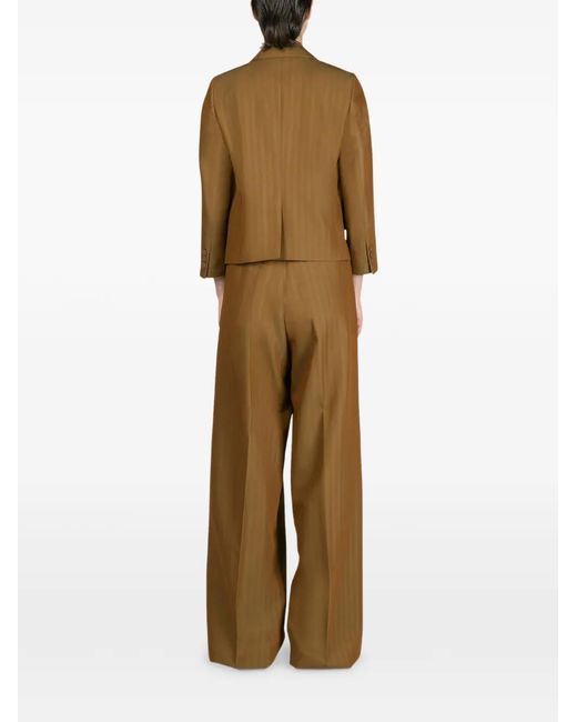 Dries Van Noten Brown Wool Blend Jacket