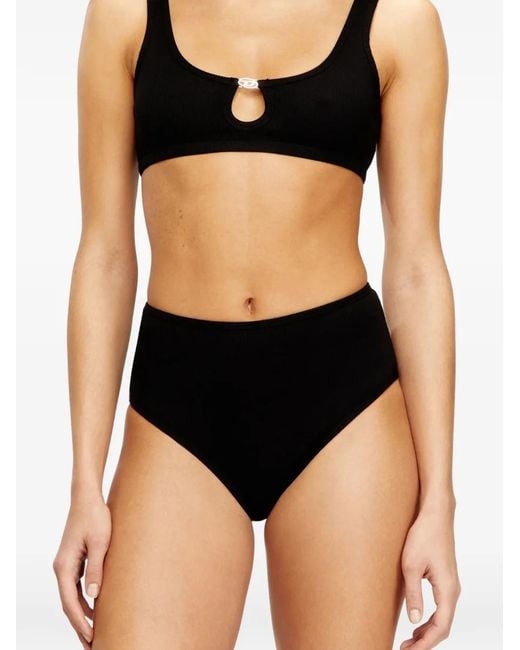 DIESEL Black Cut-Out Logo-Plaque Briefs