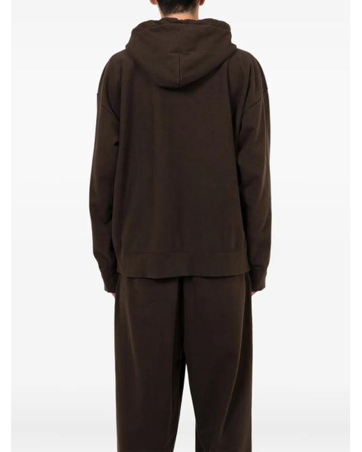 in・stru(men-tal) Brown Zip-Up Hooded for men