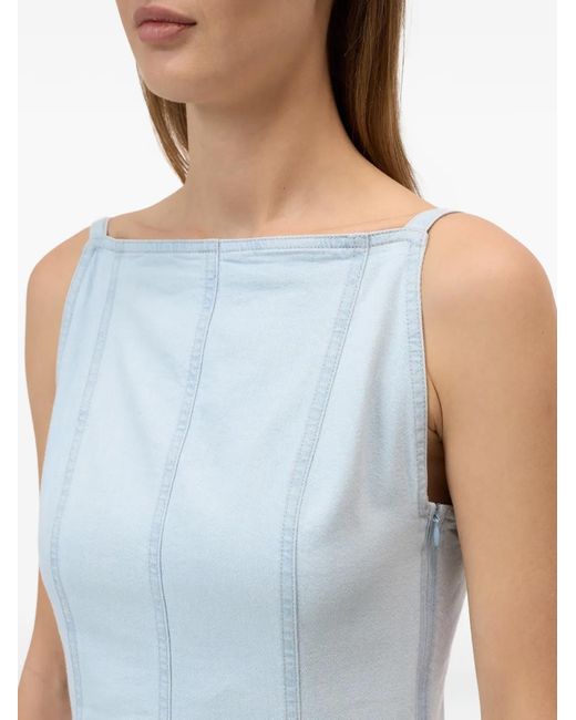 Closed White Strap Top