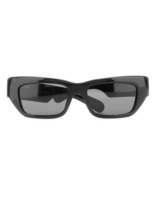 Gucci Black Rectangle-Frame Sunglasses for men