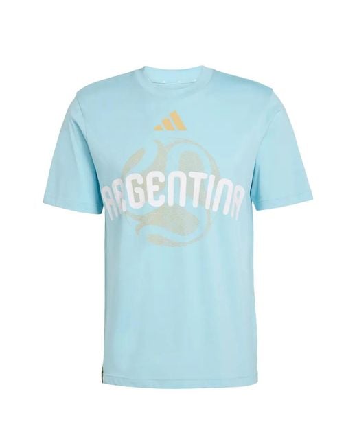 Adidas Blue Fifa World Cup 26 Argentina T-Shirt for men